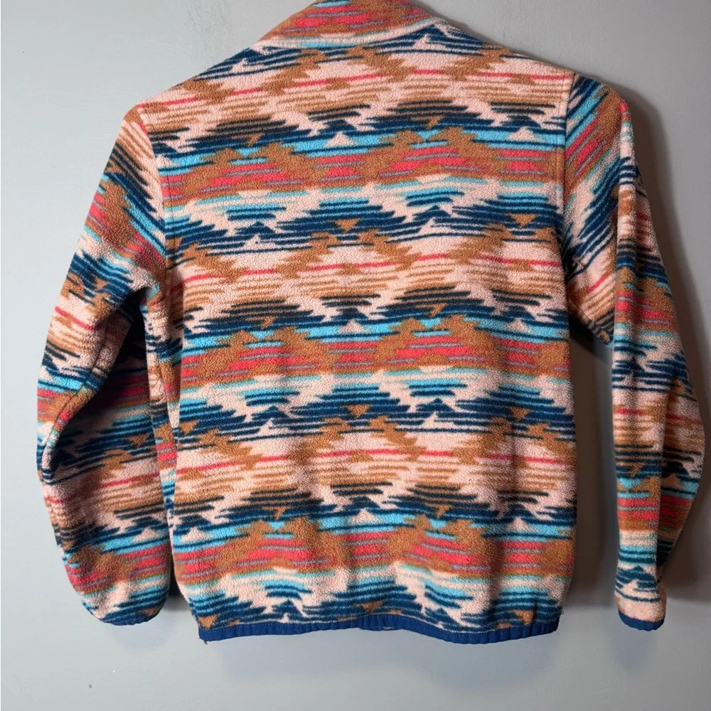 Cruel Girl Aztec Western Fleece Snap Pullover‎ Quarter Snaps Size M/8